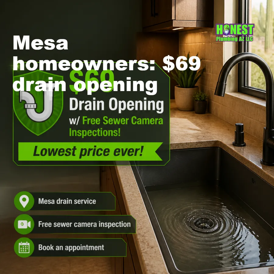 Drain camera offer ad concept